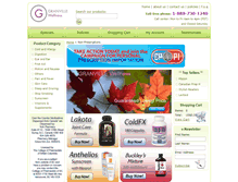 Tablet Screenshot of granvillewellness.com